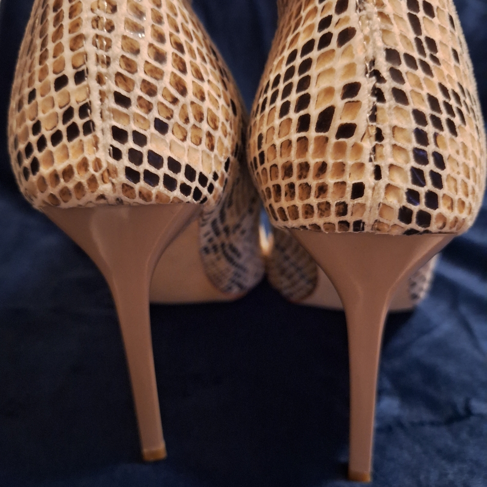 Simmi London Snake Print Heeled Boots - Picture 5 of 5